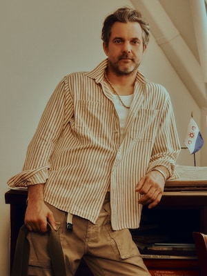 Archive Reissue コットンヘンプ ティッキング シャツ