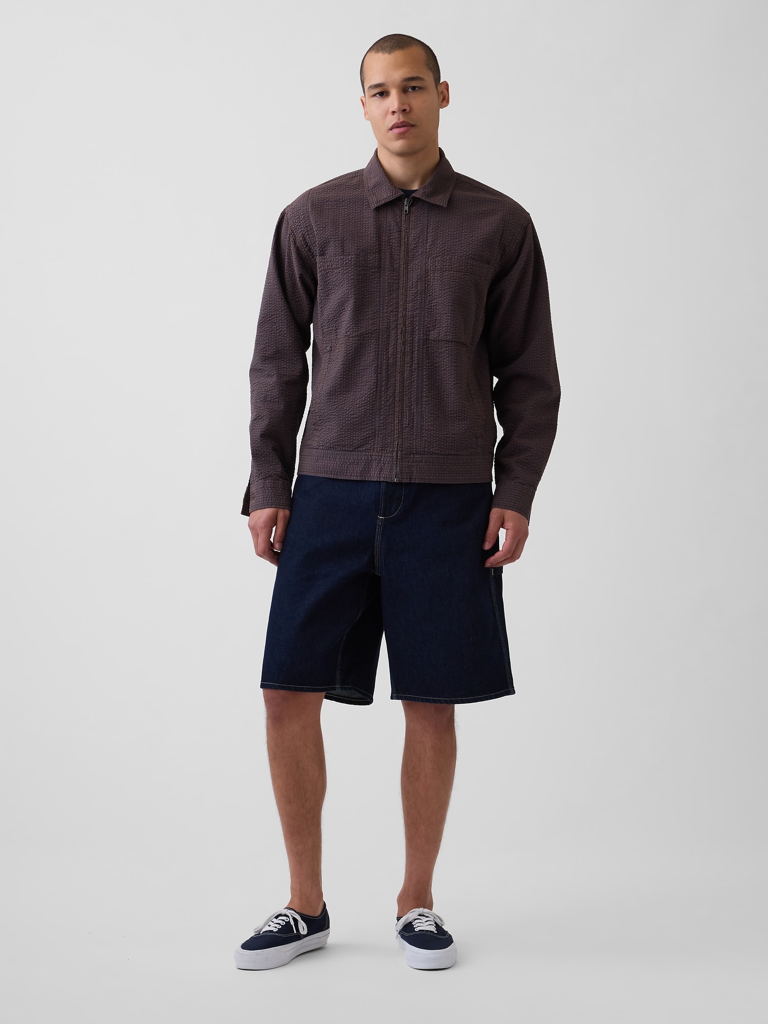 10.5" Baggy Denim Carpenter Shorts