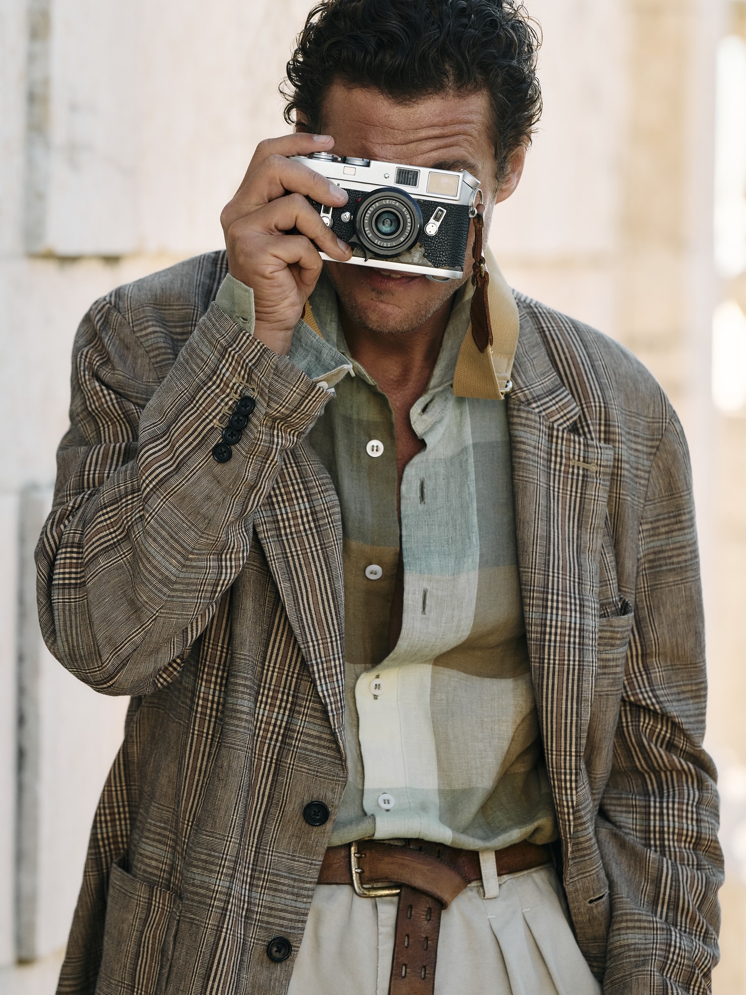 Archive Reissue Standard-Fit Plaid Linen Shirt