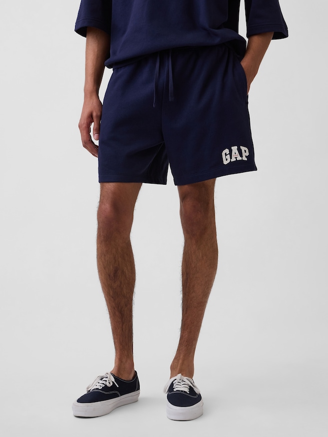 リラックスフィット GAPロゴ フレンチテリー ショートパンツ-1