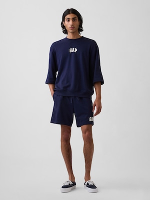 リラックスフィット GAPロゴ フレンチテリー ショートパンツ