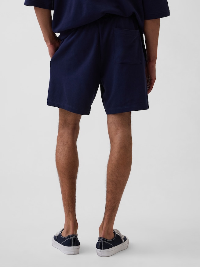 リラックスフィット GAPロゴ フレンチテリー ショートパンツ-3