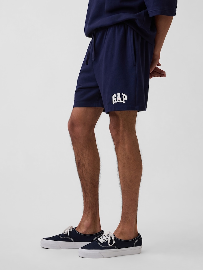 リラックスフィット GAPロゴ フレンチテリー ショートパンツ-2