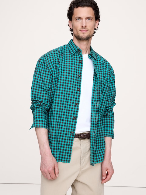 CHEMISE DÉCONTRACTÉE EN COTON D'ÉTÉ LÉGER