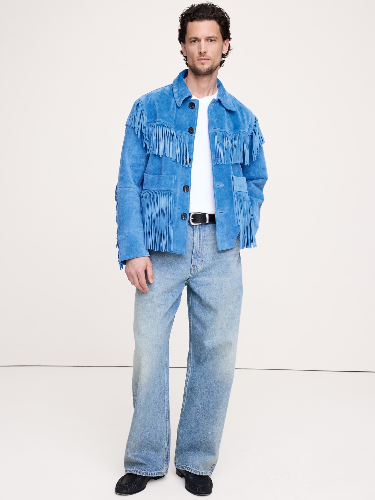 Suede Fringe Jacket