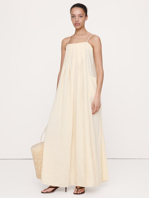 ROBE TRAPÈZE EN LIN