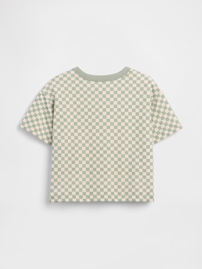 ボクシー チェッカープリントTシャツ (幼児・ベビー)-1