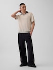 OuiGap メッシュニットポロシャツ-1