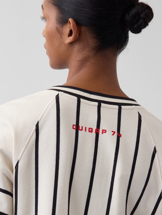 OuiGap ヘビーウェイト クロップドTシャツ-4