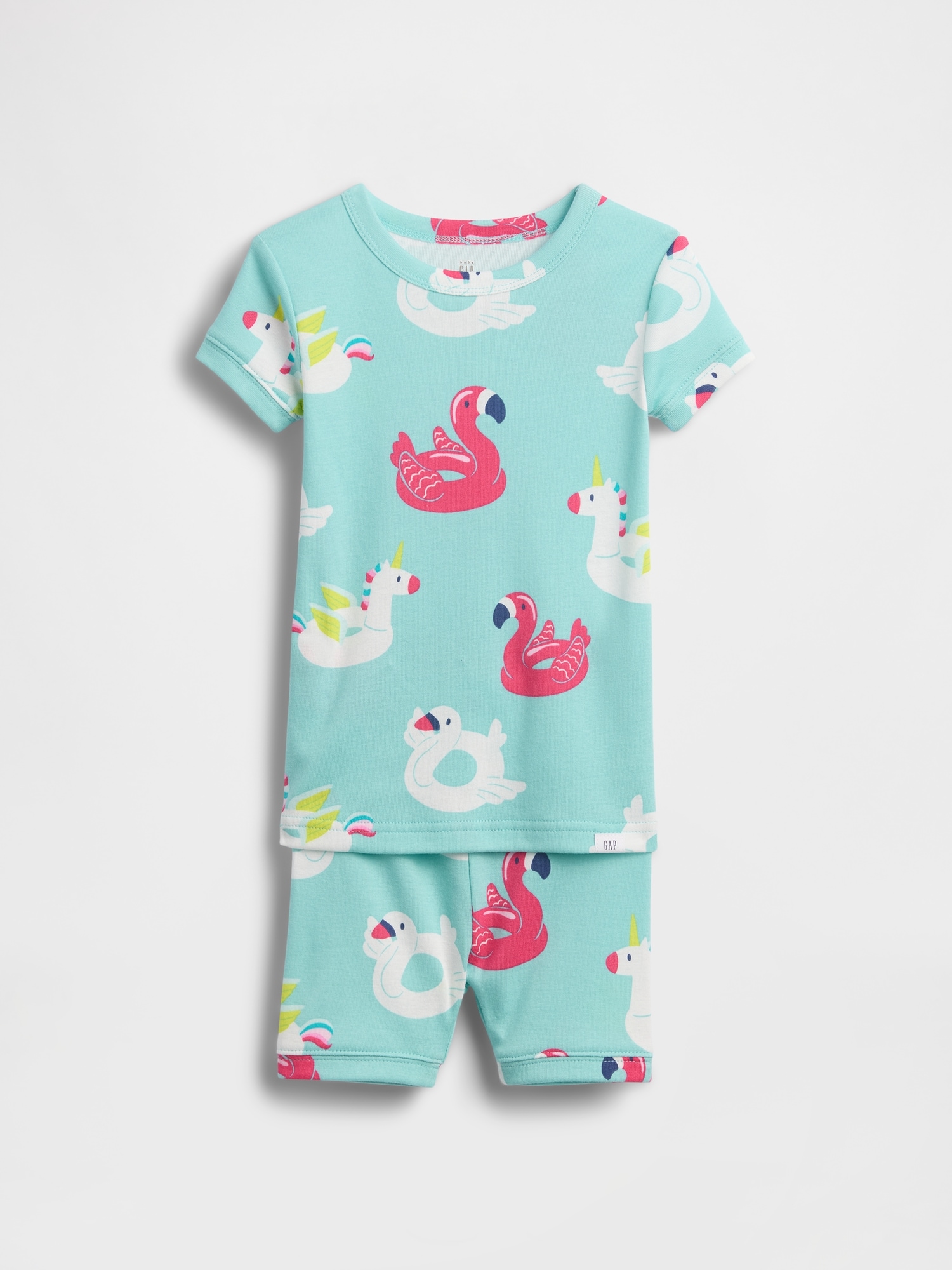 Baby & Toddler Organic Brushed Cotton Pool Float PJ Short Set