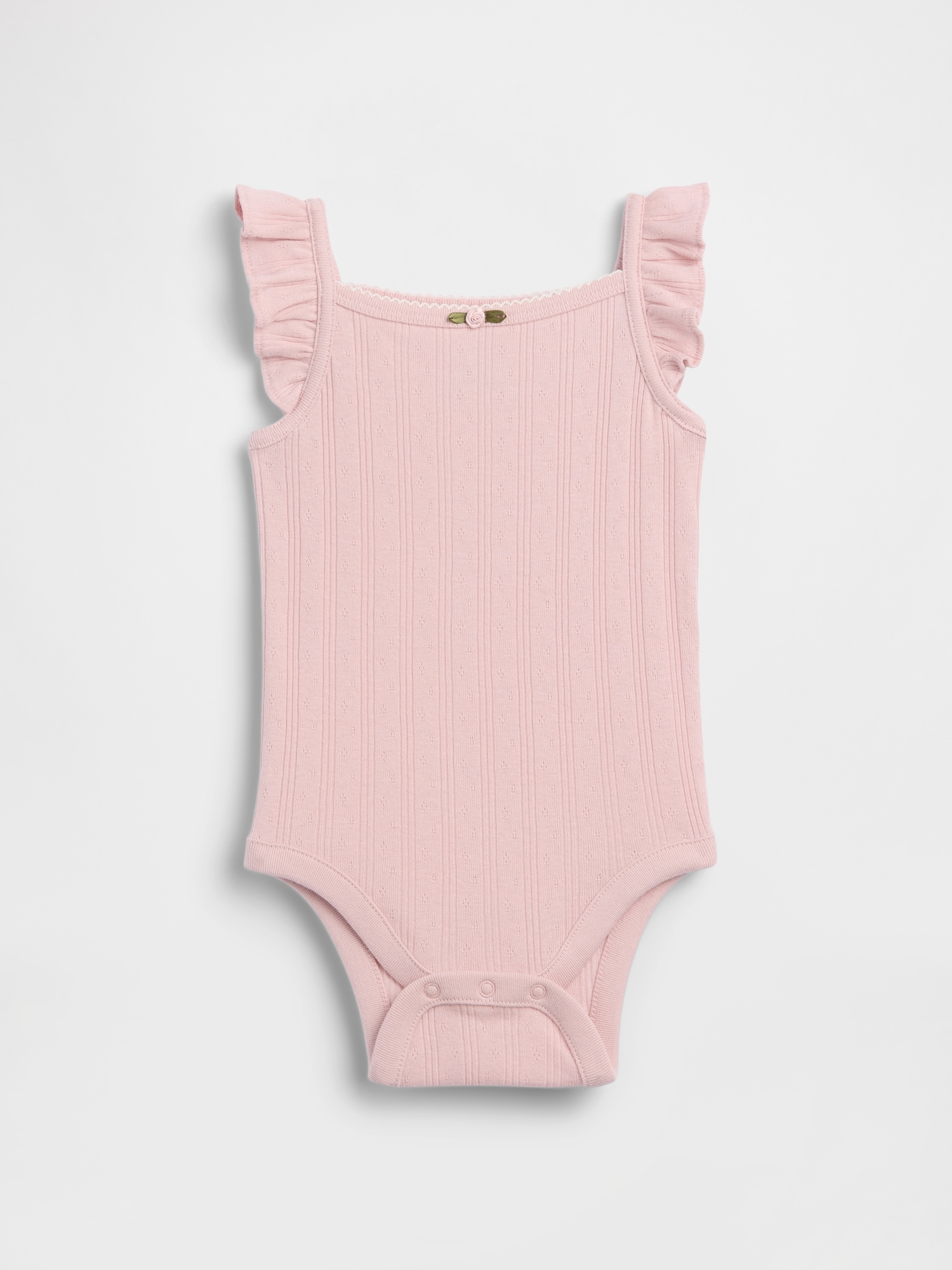 Baby Pointelle Rib Tank Bodysuit