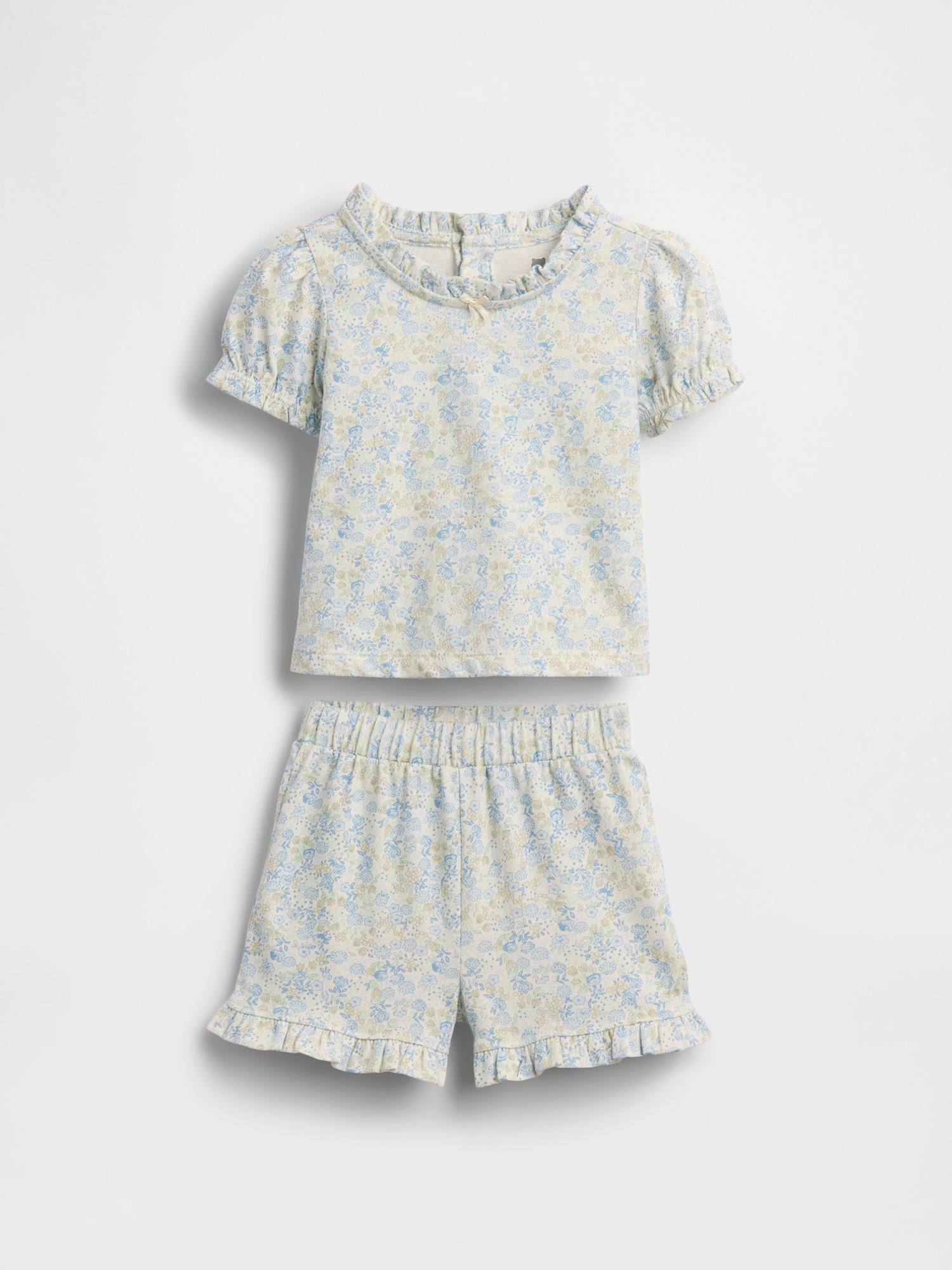 Baby Organic Cotton Floral Outfit Set