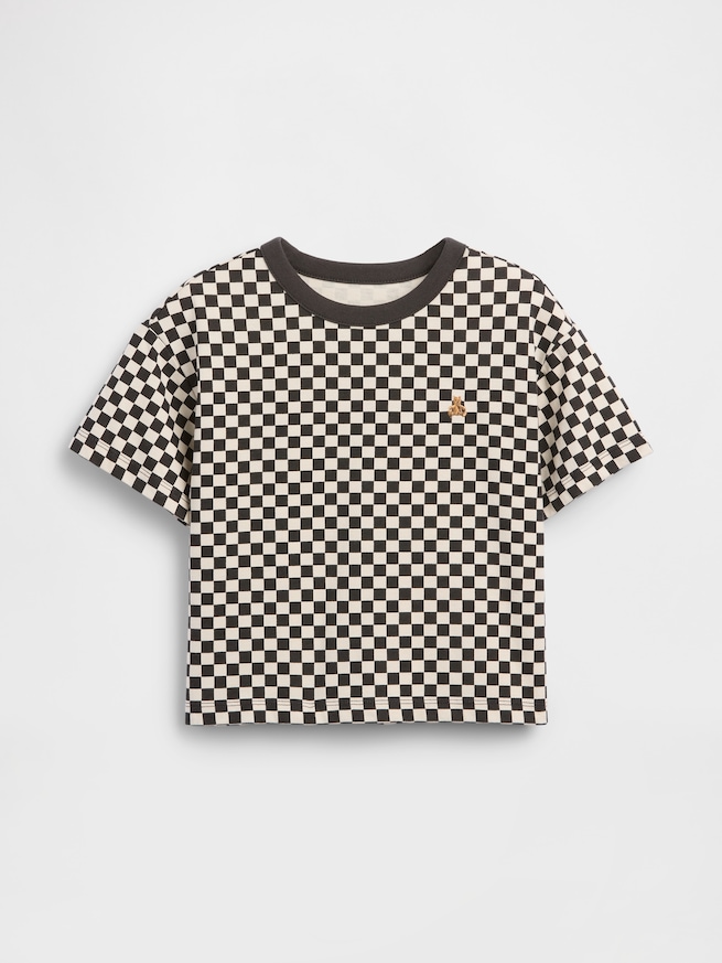 ボクシー チェッカープリントTシャツ (幼児・ベビー)-0