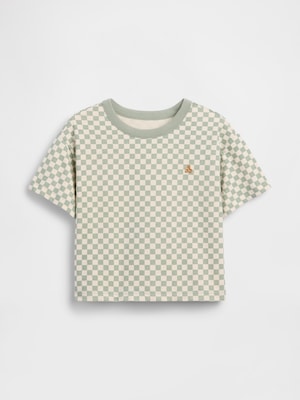 ボクシー チェッカープリントTシャツ (幼児・ベビー)