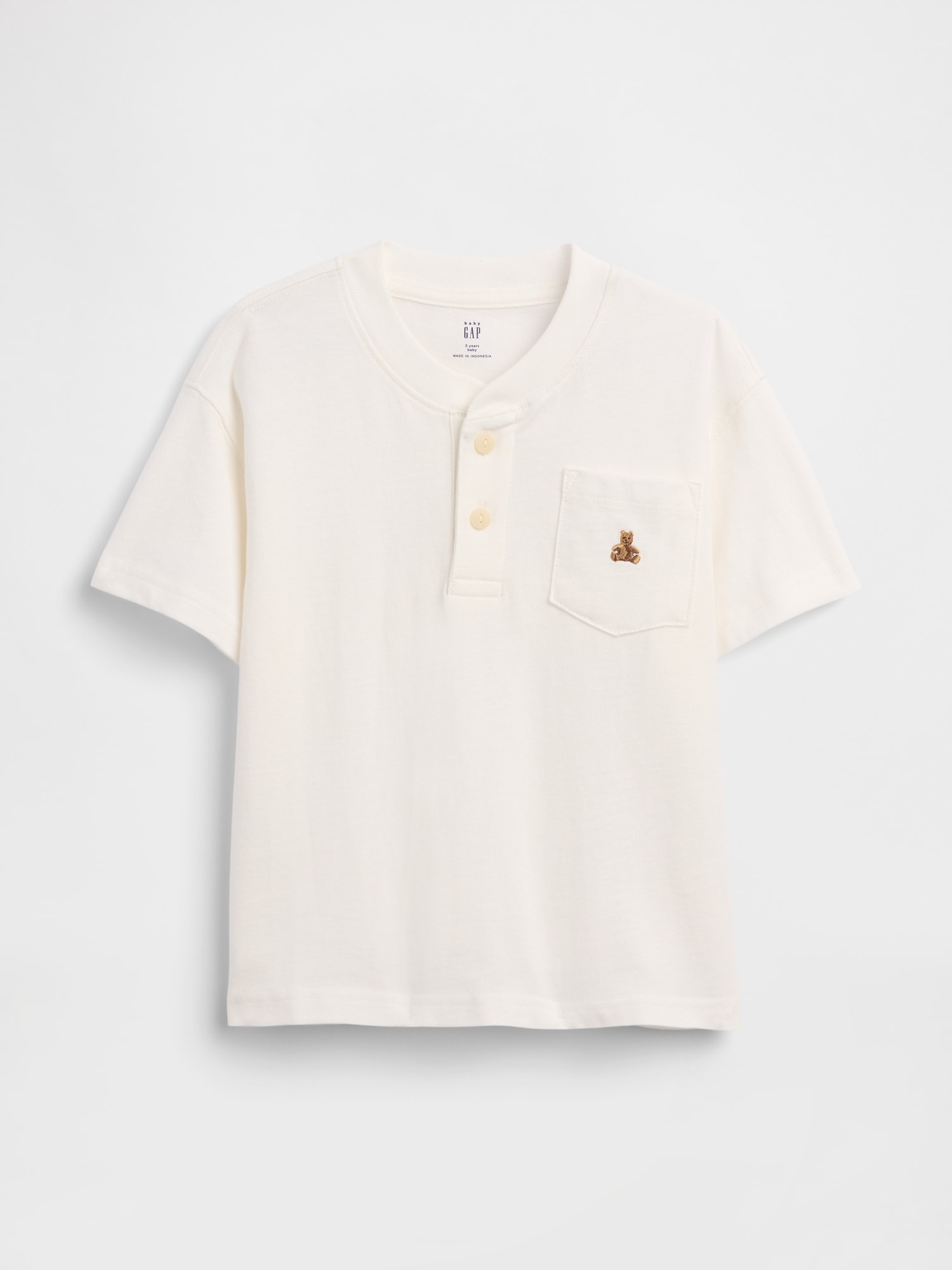 Gap Kids' Baby & Toddler Pocket Henley T-shirt In White