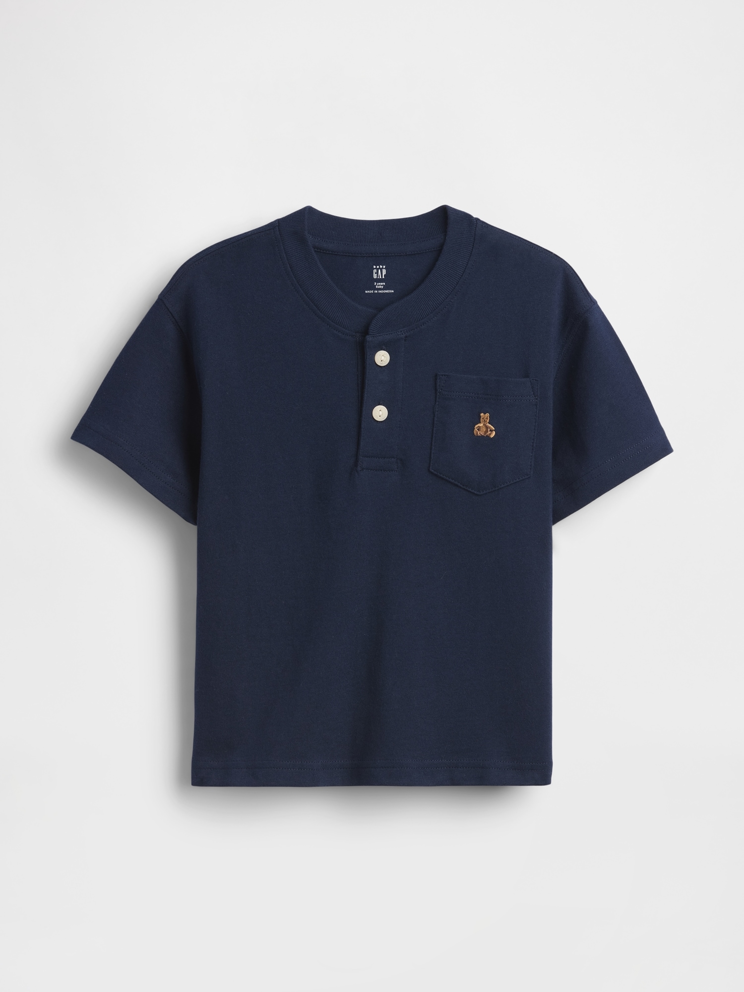 Gap Kids' Baby & Toddler Pocket Henley T-shirt In Blue