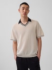 OuiGap メッシュニットポロシャツ-0