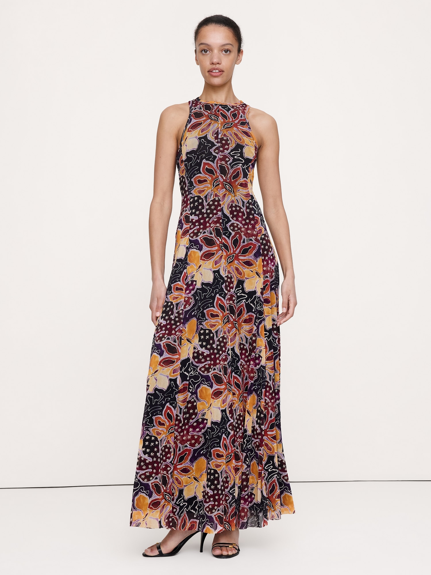 Mesh Tank Maxi Dress