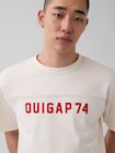 OuiGap ヘビーウェイト クロップド ロゴTシャツ-3