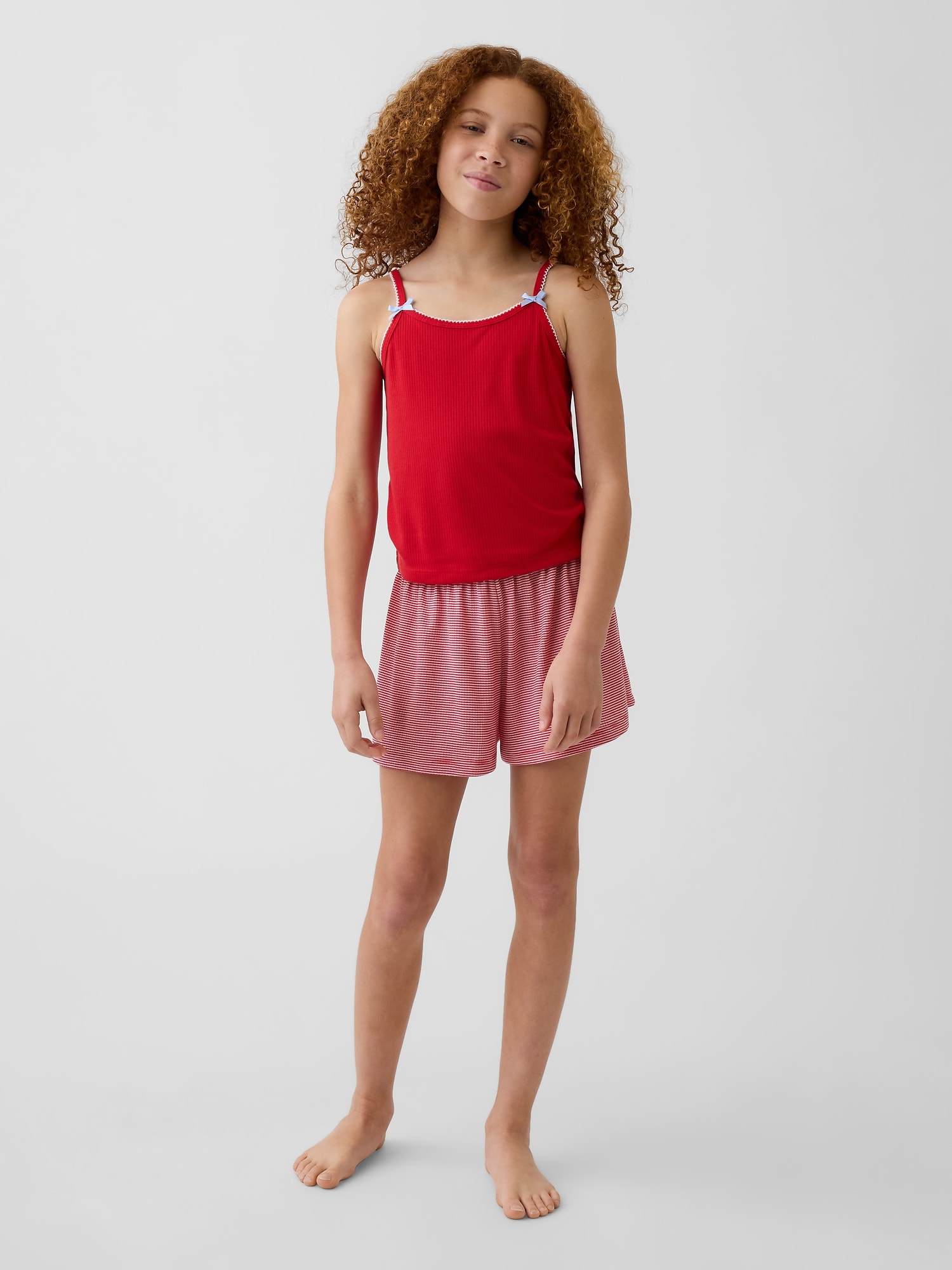 Kids Recycled Rib PJ Tank Top