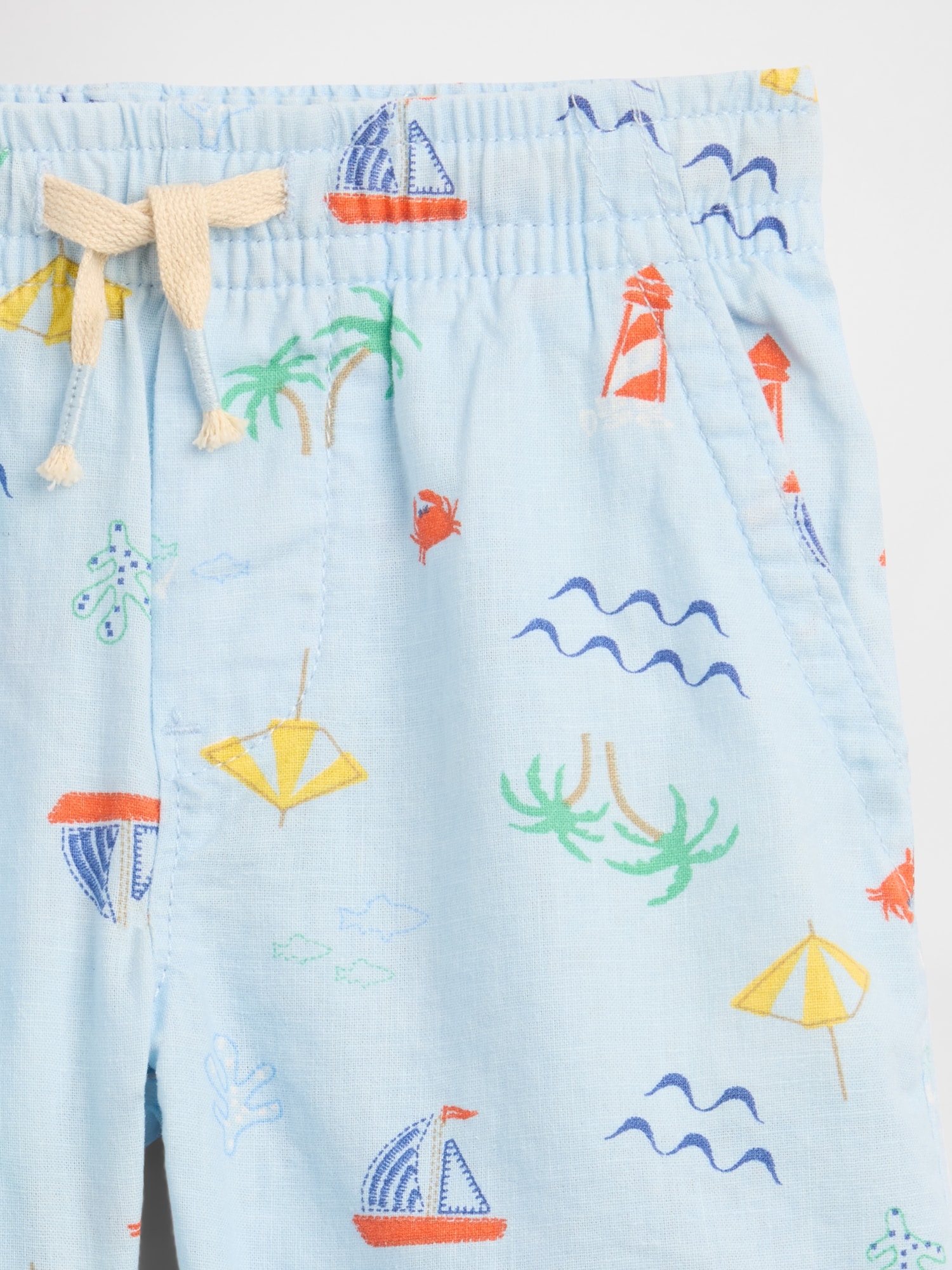 babyGap プルオン リネンブレンド ショートパンツ-1