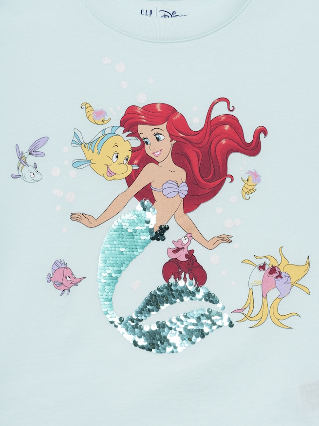 GapKids &times; ディズニー オーバーサイズ フリッピースパンコール グラフィックTシャツ-2