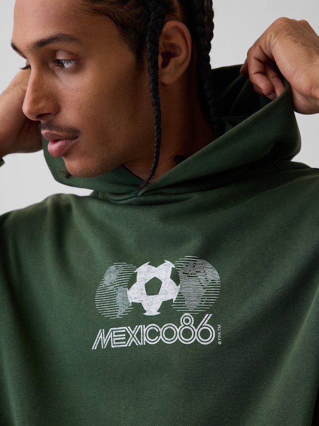 FIFA WORLD CUP&trade; ヴィンテージソフト フレンチテリー オーバーサイズ パーカー-3