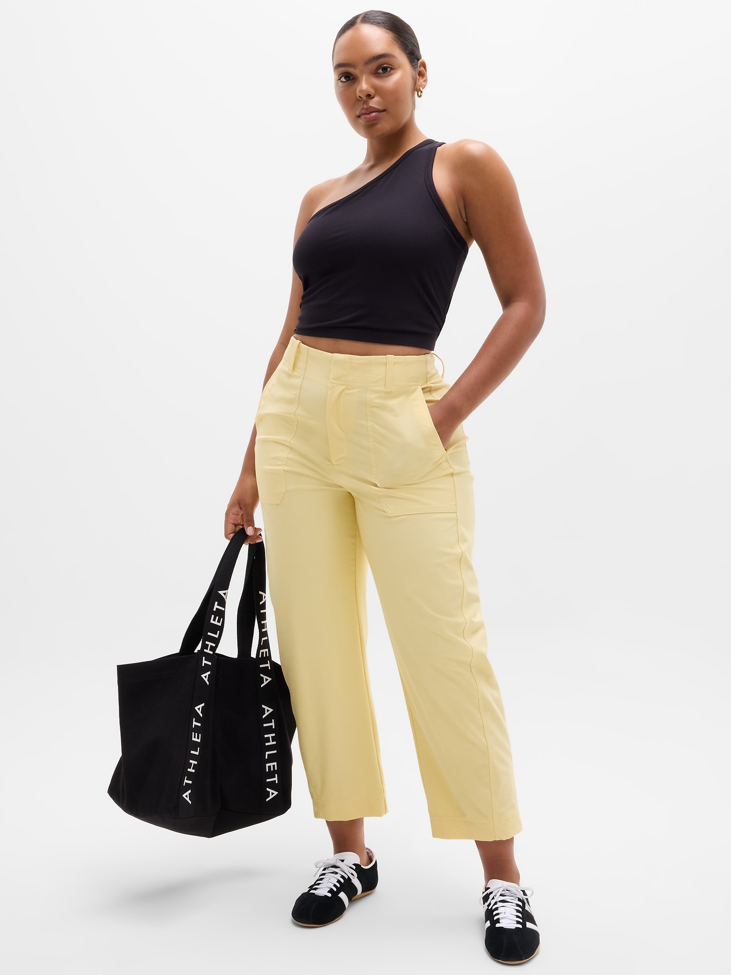 Athleta Skyline High Rise Barrel Leg Pant In Solstice