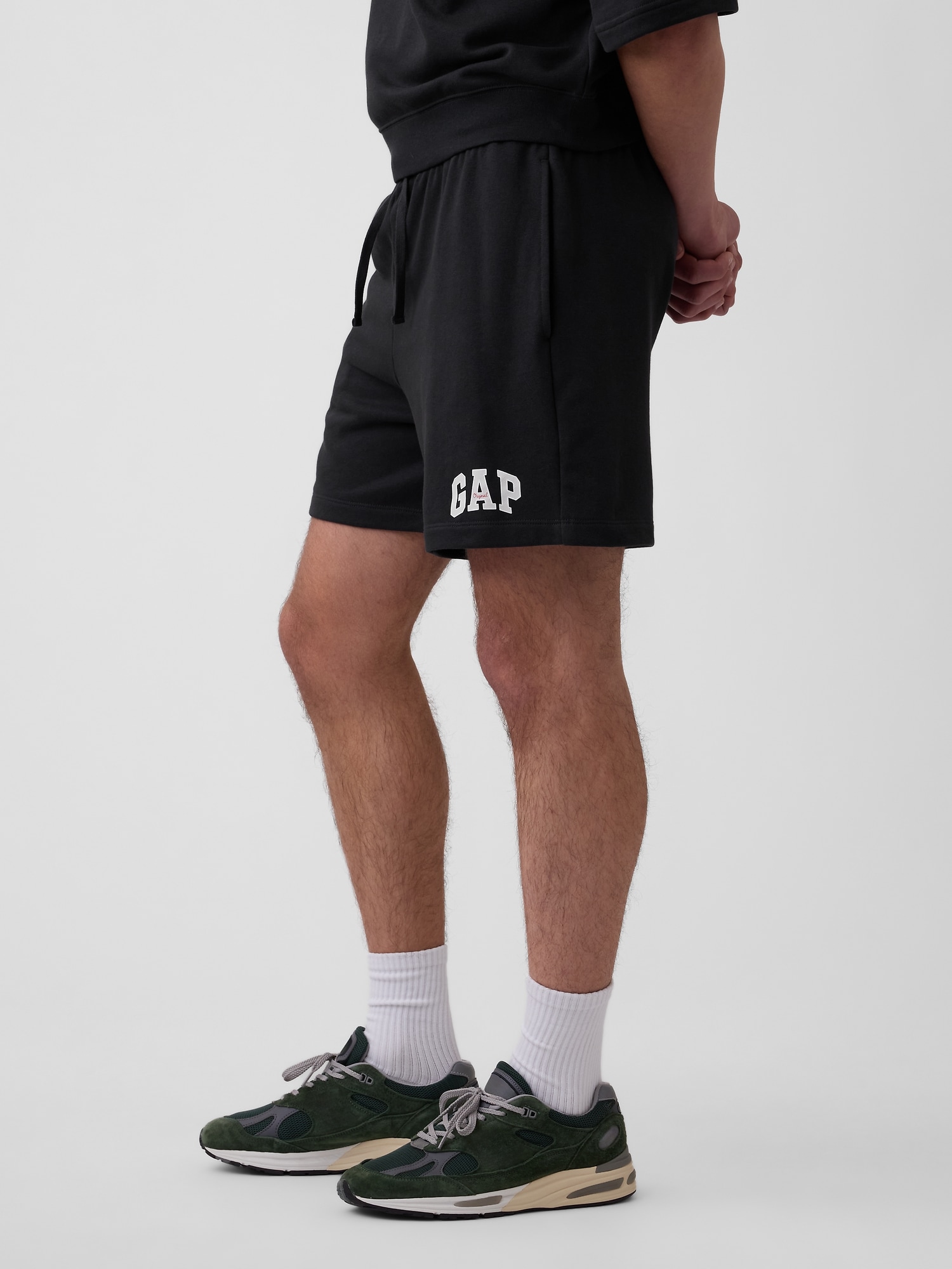リラックスフィット GAPロゴ フレンチテリー ショートパンツ-2