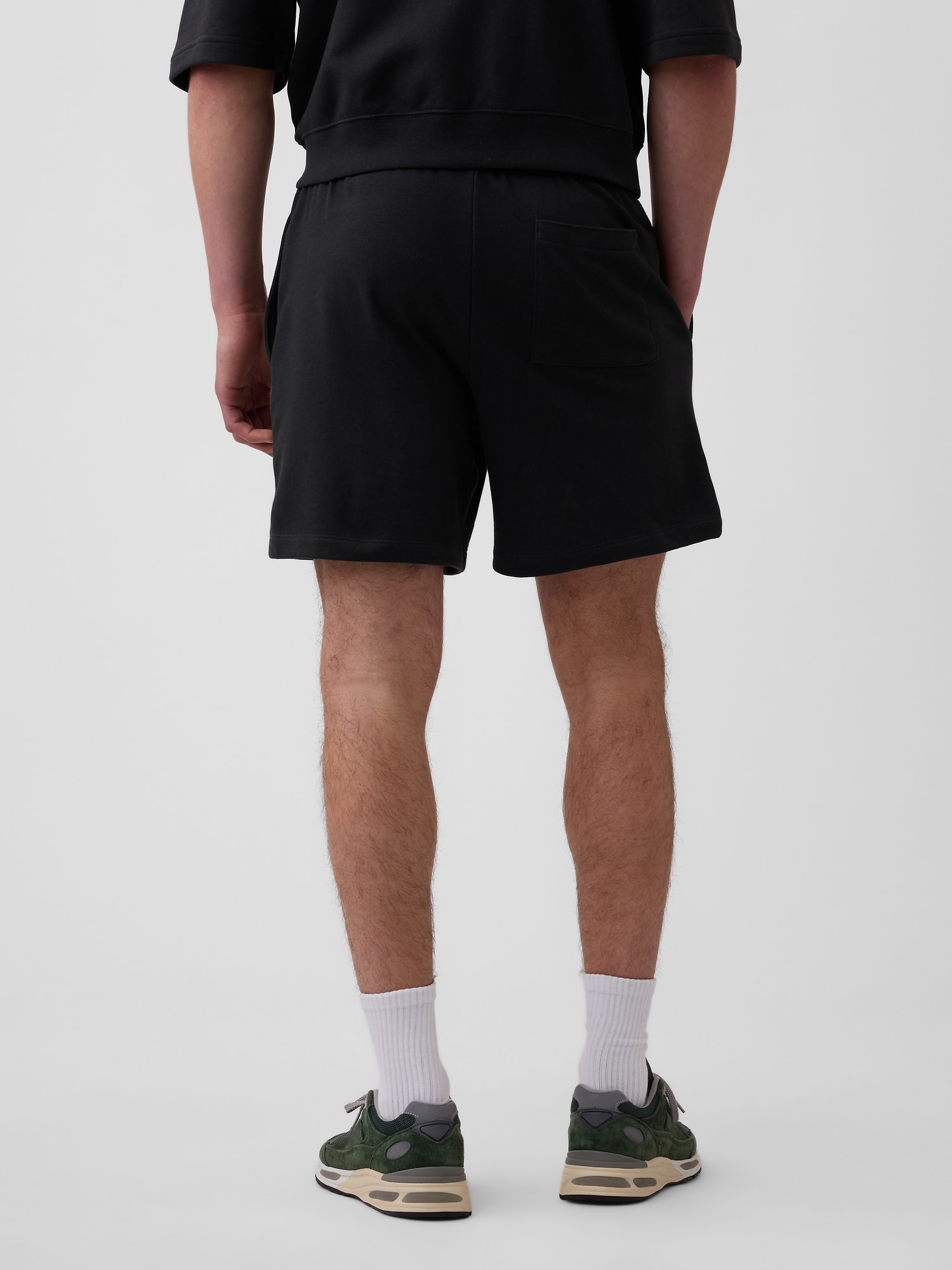リラックスフィット GAPロゴ フレンチテリー ショートパンツ-3