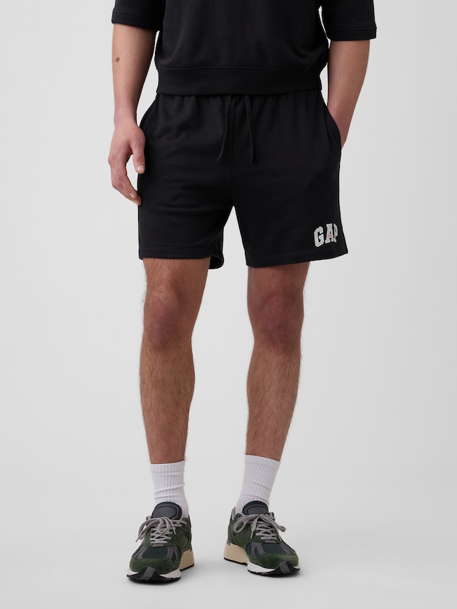 リラックスフィット GAPロゴ フレンチテリー ショートパンツ-1