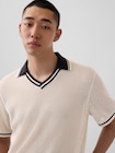 OuiGap メッシュニットポロシャツ-3