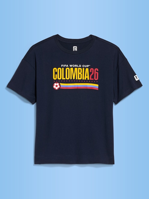T-SHIRT RÉTRO ENCOLURE RAS DU COU COUPE DU MONDE DE LA FIFA 26™, COLOMBIE POUR FEMME