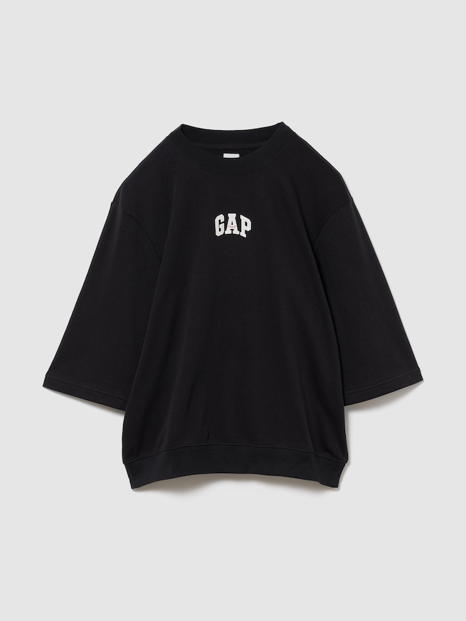 オーバーサイズ GAPロゴ フレンチテリーTシャツ-4