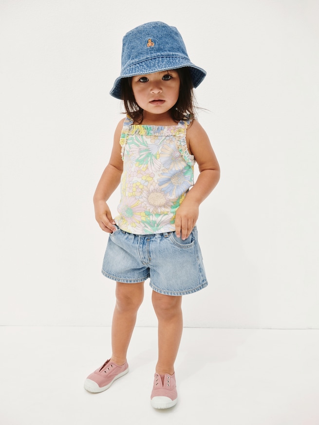 リブ ラッフルフリル エプロン タンクトップ (幼児・ベビー)-4