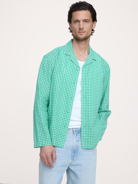 CHEMISE DE VACANCES DÉCONTRACTÉE À MANCHES LONGUES EN COTON ÉTÉ LÉGER