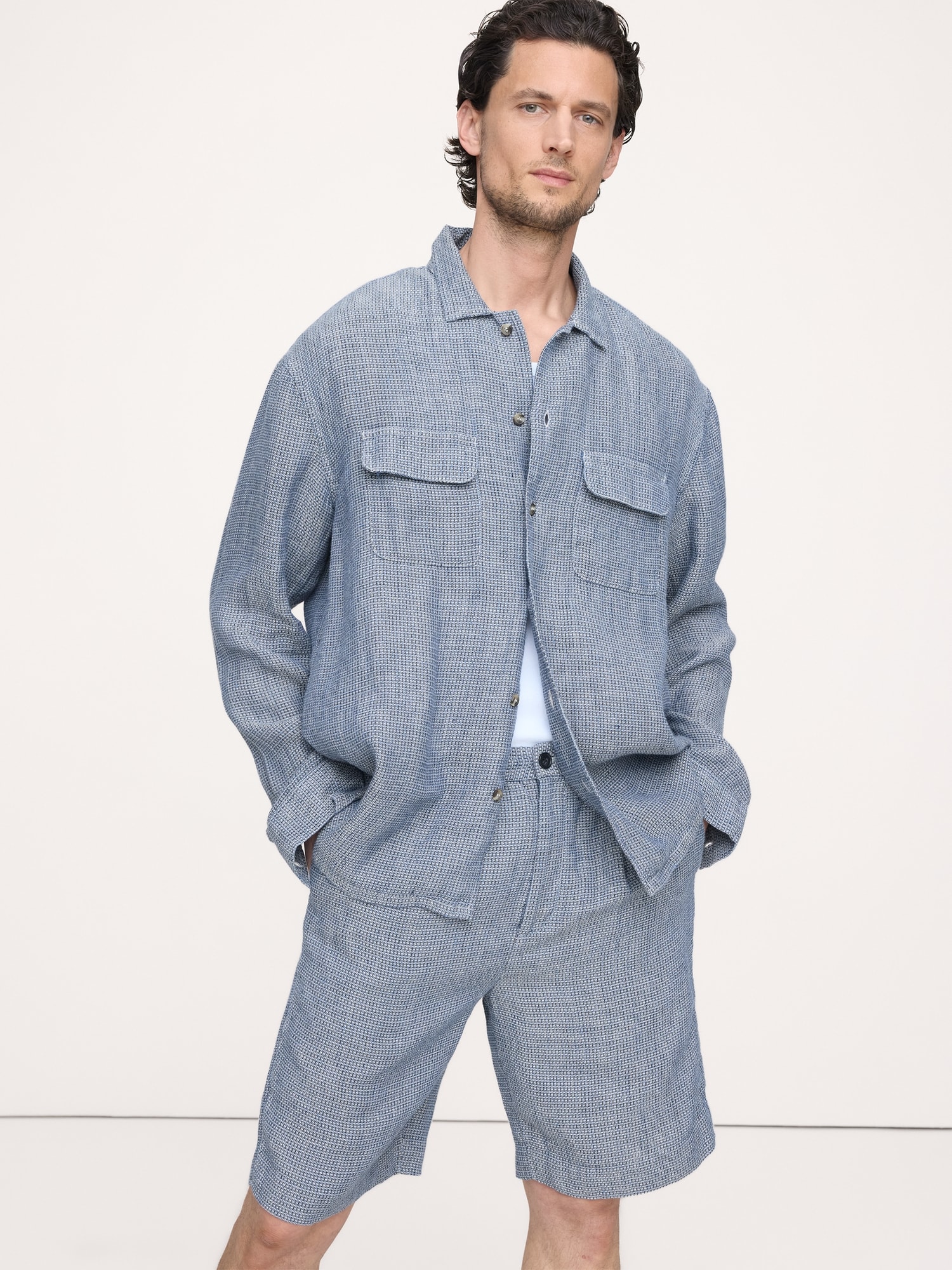 Relaxed-Fit Linen Resort Shirt