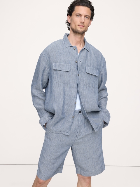 CHEMISE DE VACANCES DÉCONTRACTÉE EN LIN