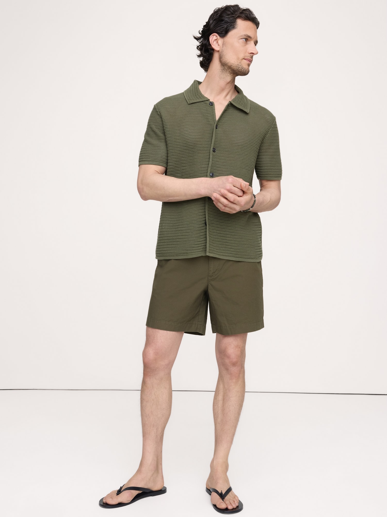 The Weekender 7" Pull-On Short in Cotton