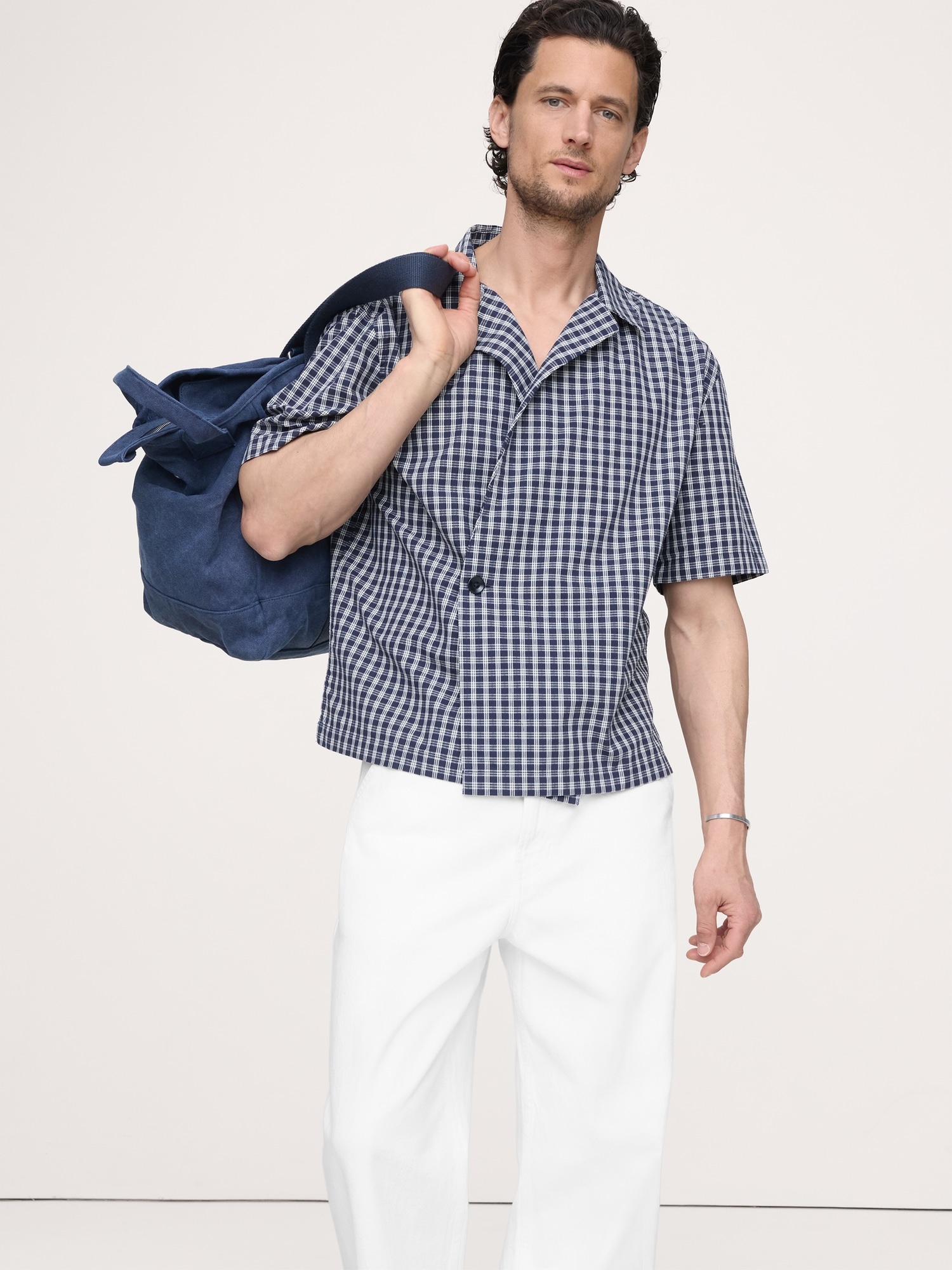 CHEMISE DE VACANCES DÉCONTRACTÉE CROISÉE