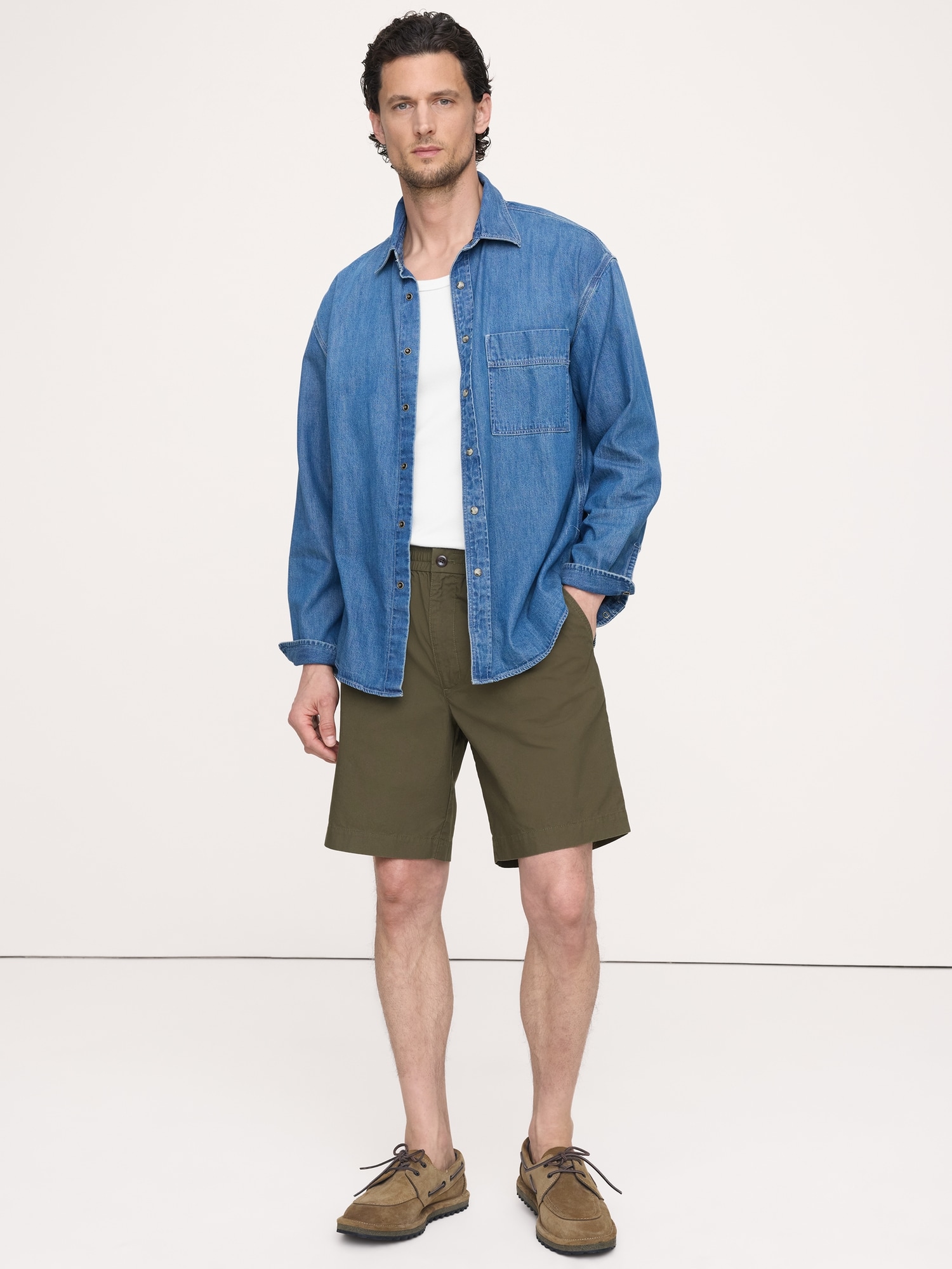 9" Lightweight Cotton Pull-On Short