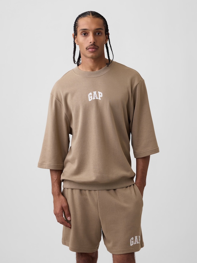 オーバーサイズ GAPロゴ フレンチテリーTシャツ-0