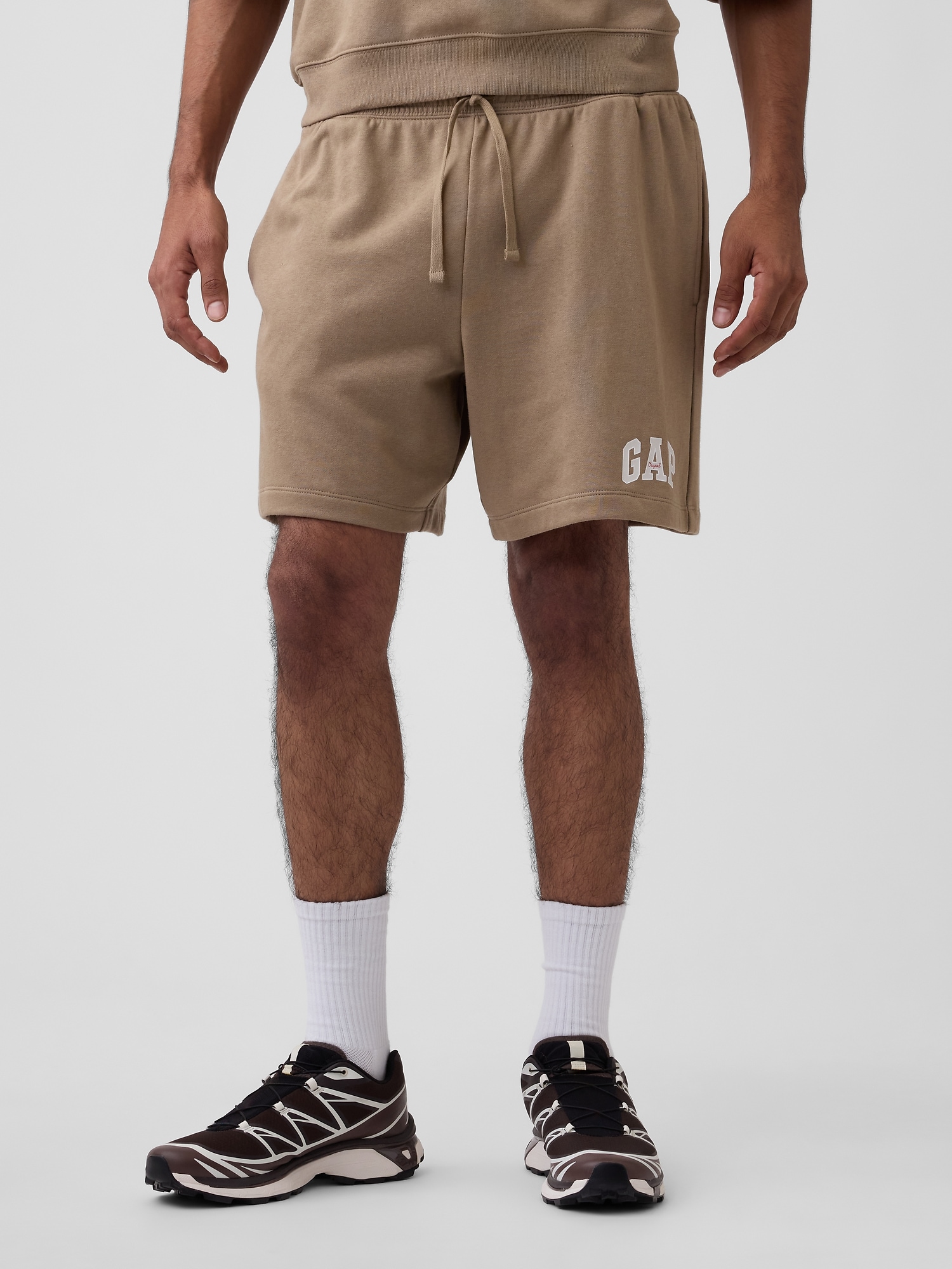 リラックスフィット GAPロゴ フレンチテリー ショートパンツ-1