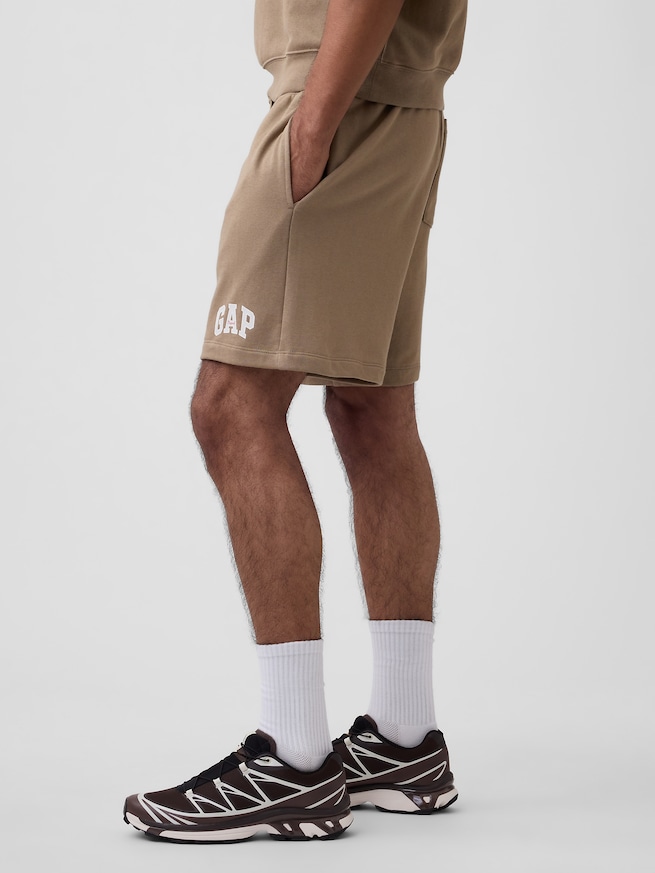 リラックスフィット GAPロゴ フレンチテリー ショートパンツ-2