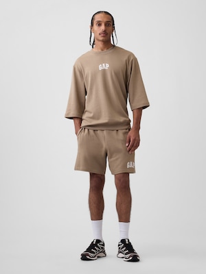 リラックスフィット GAPロゴ フレンチテリー ショートパンツ