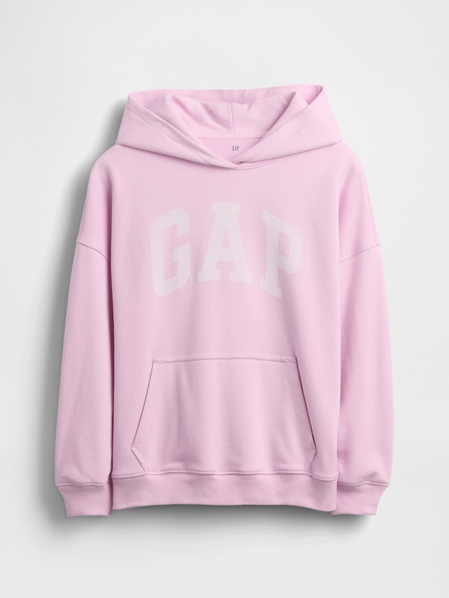 ヴィンテージソフト フレンチテリー オーバーサイズ パーカー (キッズ)-1