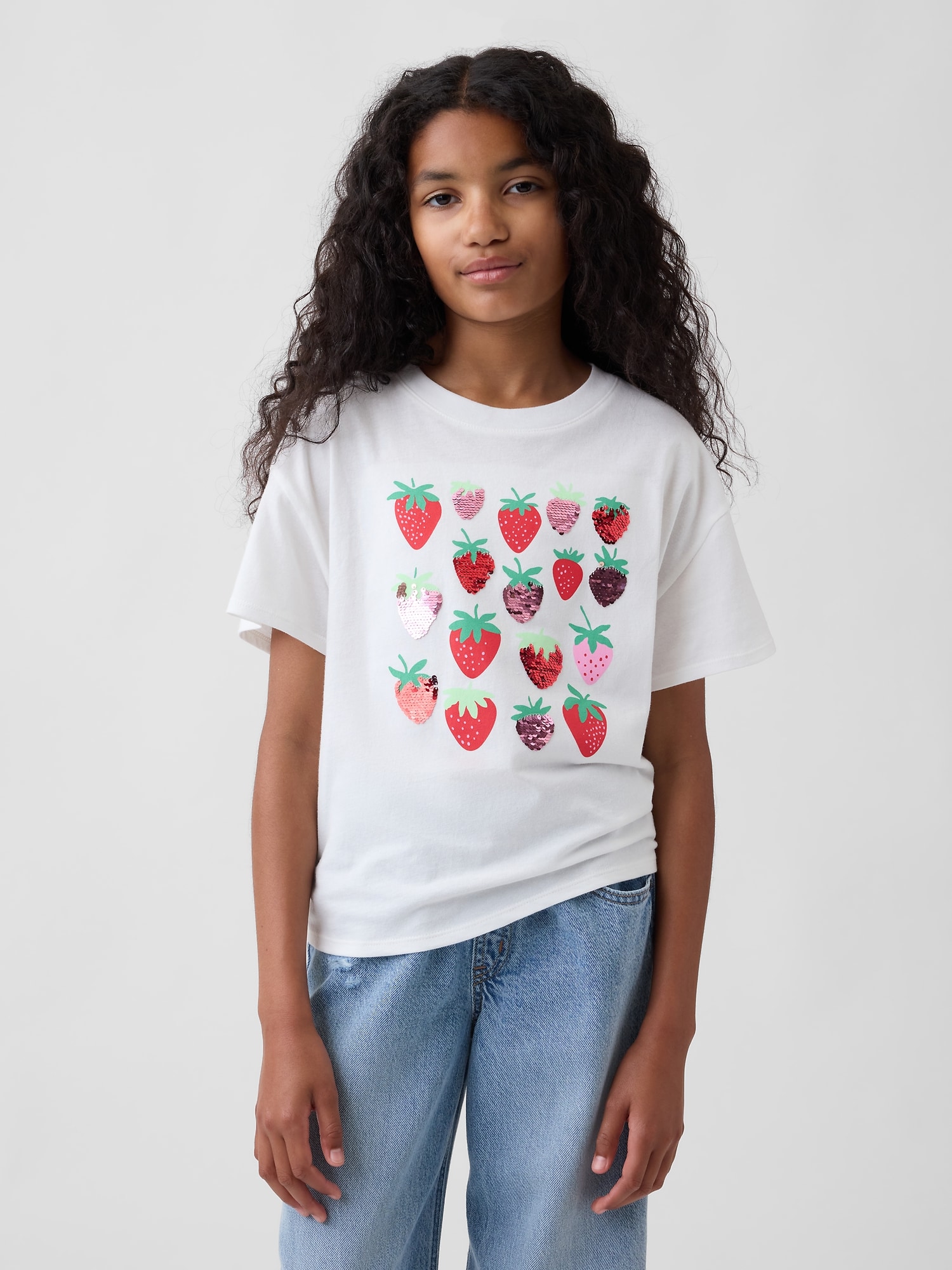 オーバーサイズ グラフィックTシャツ (キッズ)-0