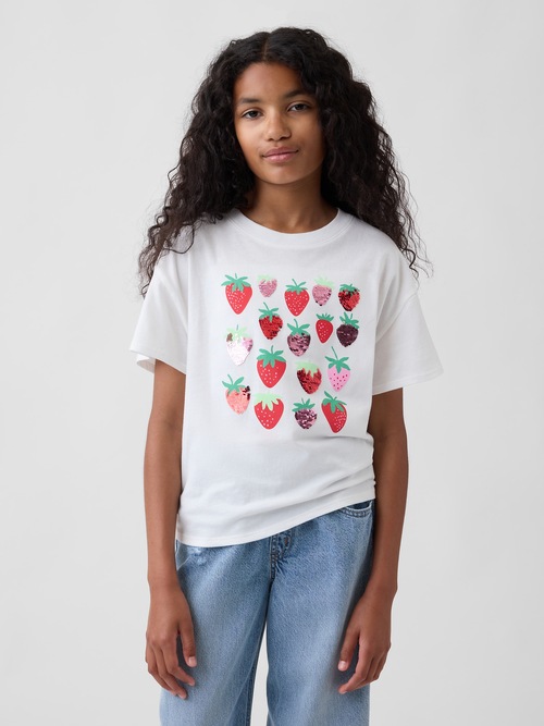 オーバーサイズ グラフィックTシャツ (キッズ)