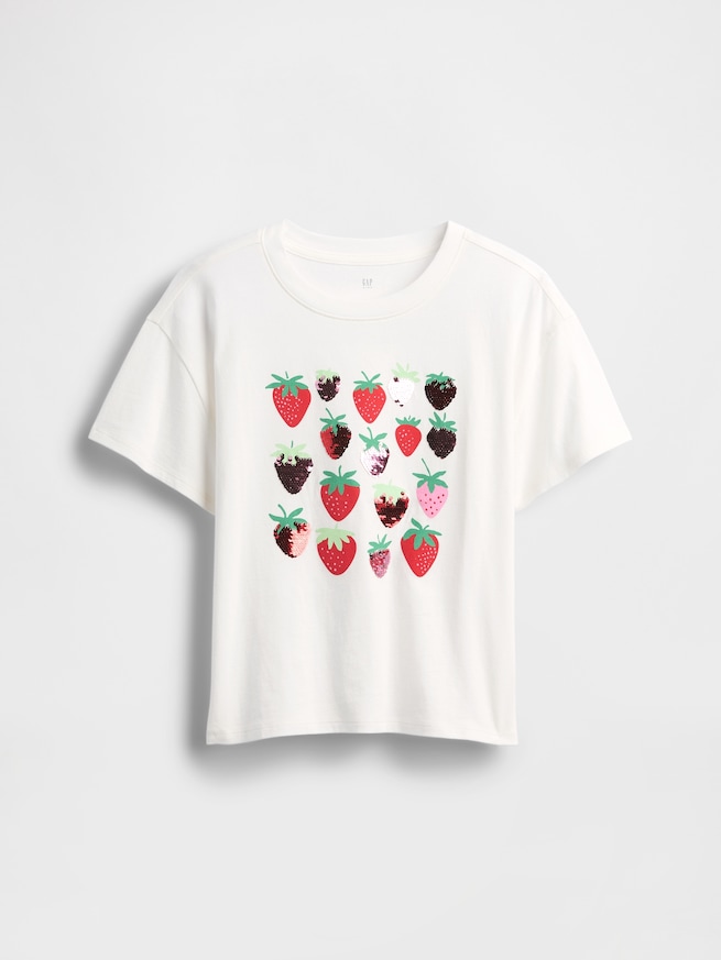 オーバーサイズ グラフィックTシャツ (キッズ)-1