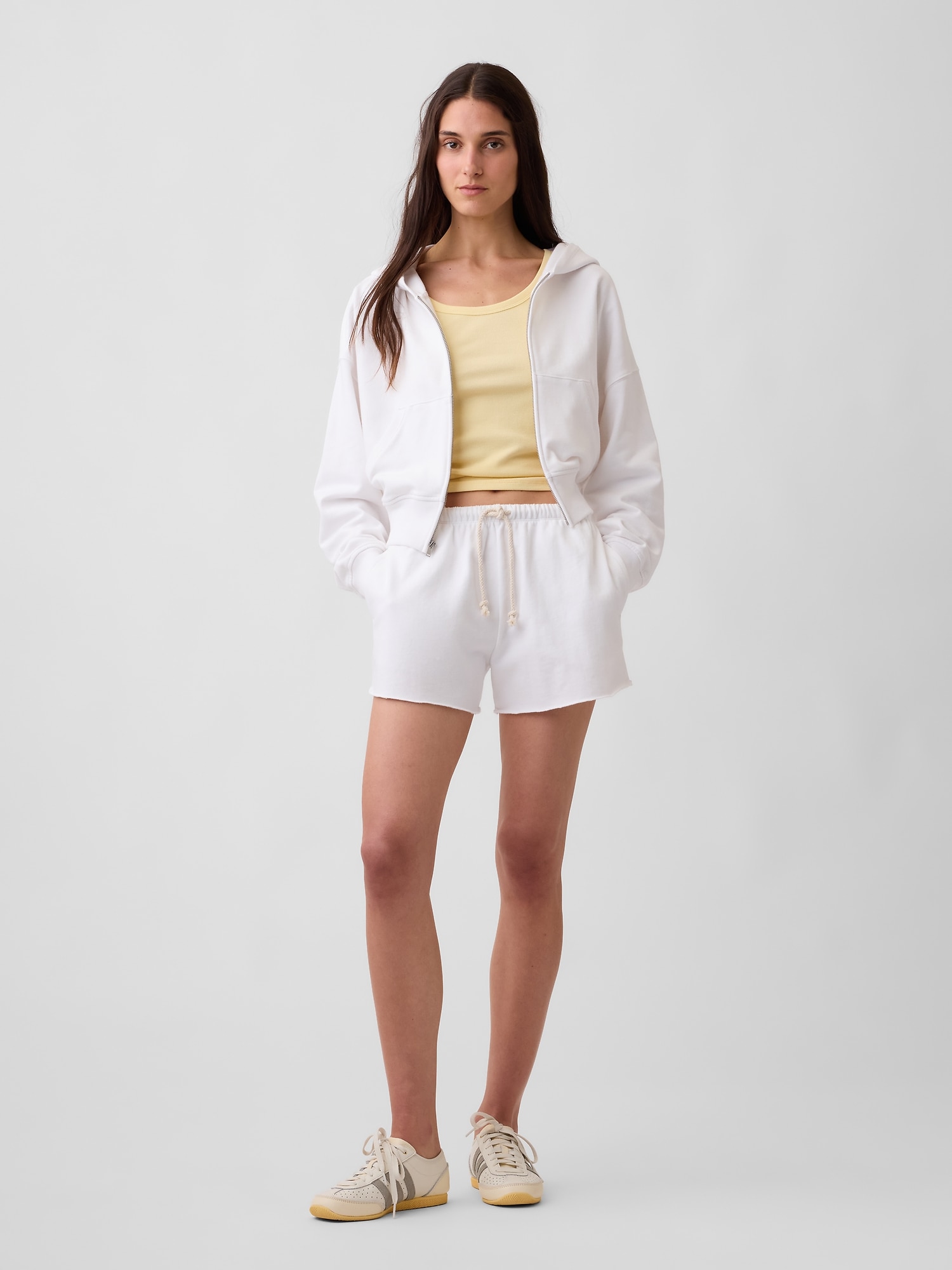 SHORT DÉCONTRACTÉ EN JERSEY BOUCLETTE VINTAGEDOUX, 9 CM